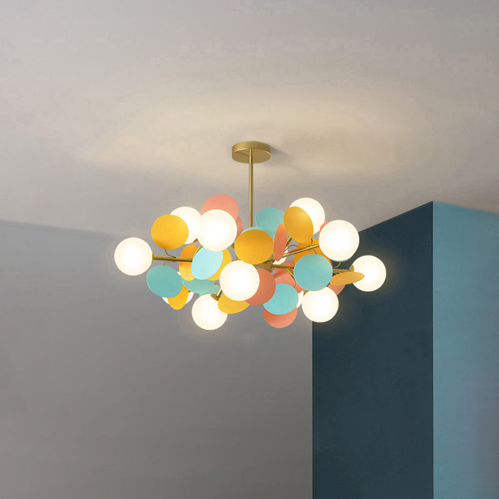 Aria Multicolored Flower Branch Chandelier Living Room