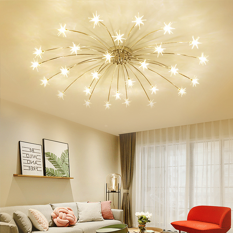 Arisha Art Deco Starry Glass Flush Mount Ceiling Light - image 39