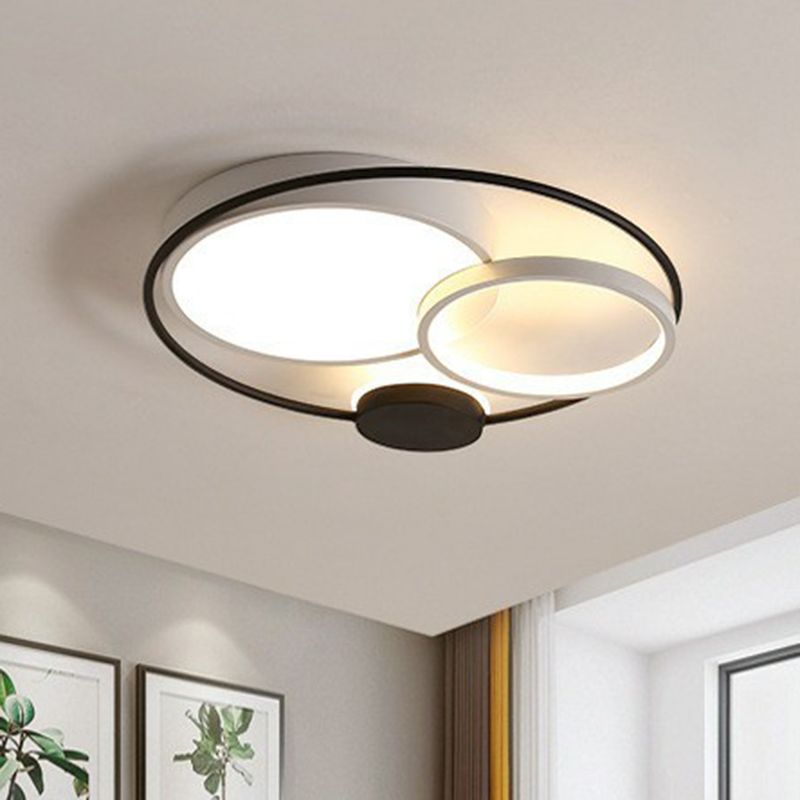 Arisha Modern Circular LED Flush Mount Ceiling Light