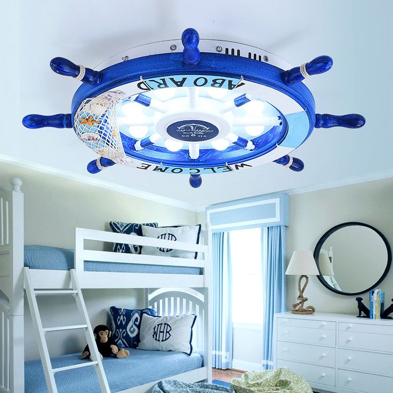 Arisha Modern Rudder Flush Mount Children Ceiling Light Bedroom