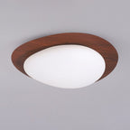 Arisha Flush Mount Ceiling Light Modern, , Walnut/Natural