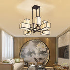 Arisha Pendant Light Square Retro Fabric Living Room