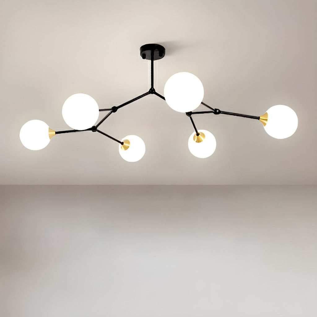 Valentina Modern Glass Bubble Chandelier Bedroom