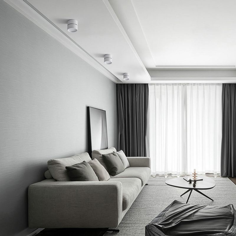 Arisha Flush Mount Ceiling Light Cylindrical Modern Hallway
