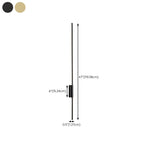 Arisha Modern Linear &Acrylic Bedroom Wall Lamp Brass