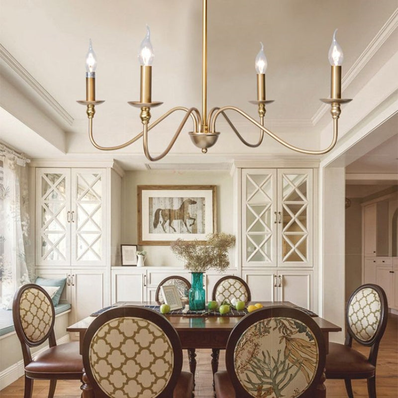 Silva Retro Vintage Candle Chandelier