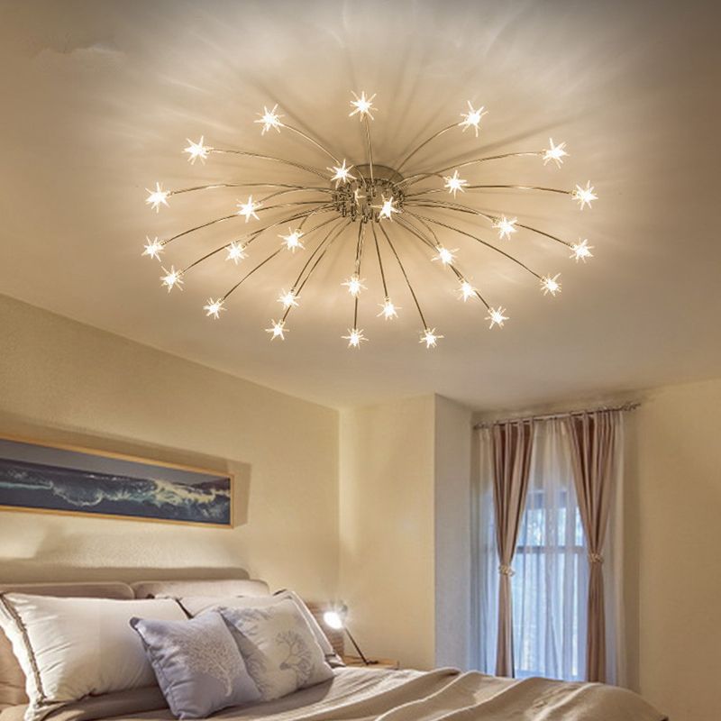 Arisha Art Deco Starry Glass Flush Mount Ceiling Light - image 6