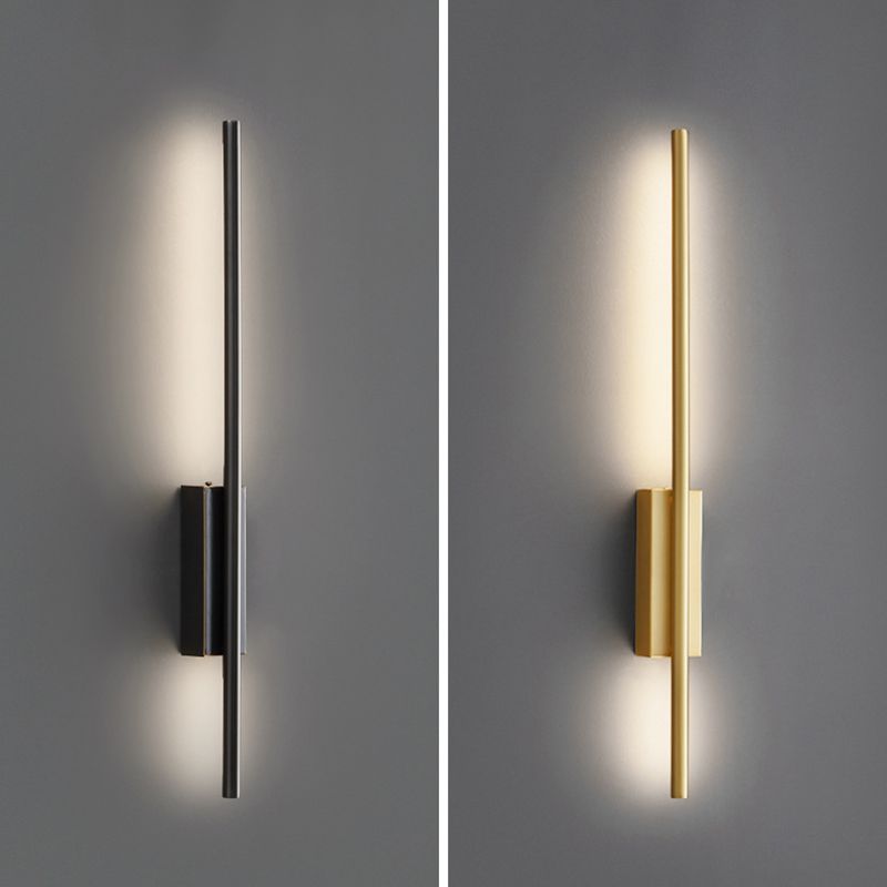 Arisha Modern Linear &Acrylic Bedroom Wall Lamp Brass
