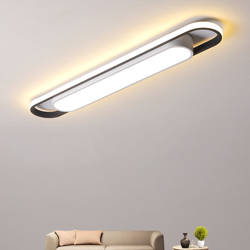 Arisha Minimalist Linear Flush Mount Ceiling Light