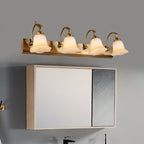 Ray Flower Mirror Front Vanity Wall Lamp, /Glass