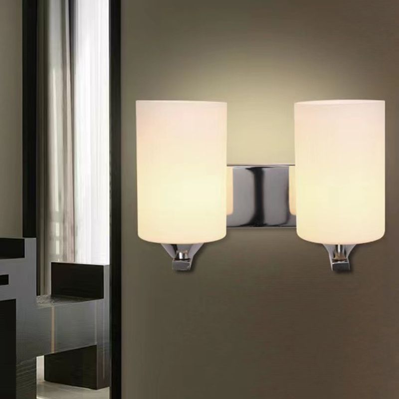 Kristy Minimalism Cylindrical Glass Art Vanity Wall Lamp