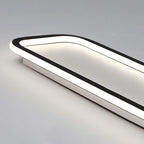 Arisha Minimalist Flush Mount Ceiling Light Rectangle Bedroom