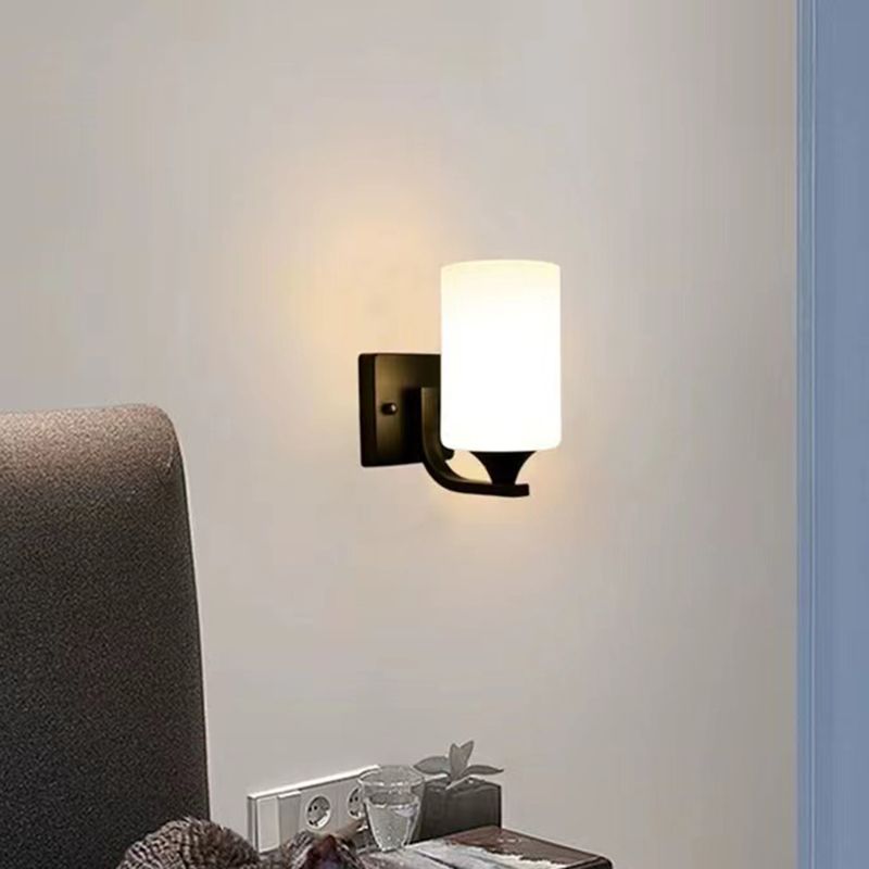 Kristy Minimalism Cylindrical Glass Art Vanity Wall Lamp