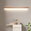 Muto Linear Mirror Wooden Front Vanity Wall Lamp Bedroom - Letslighting