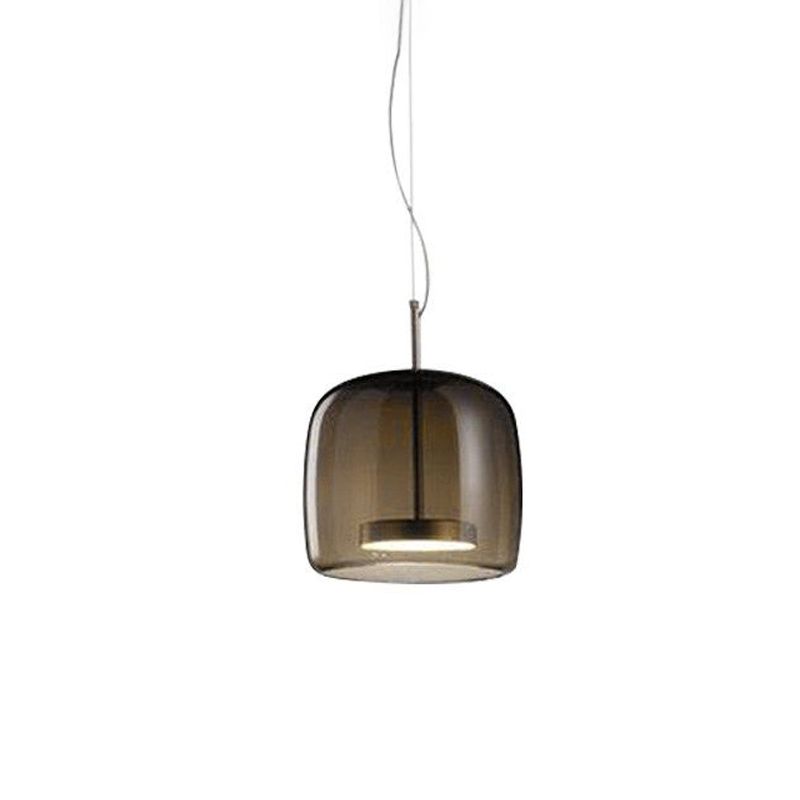 Valentina Minimalist Cylindrical /Glass Pendant Light, Kitchen