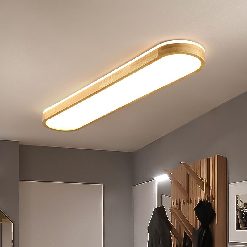 Muto Nordic Minimalist Oval LED Flush Mount Ceiling Light