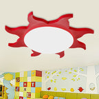 Arisha Modern Sun Round Flush Mount Ceiling Light Bedroom