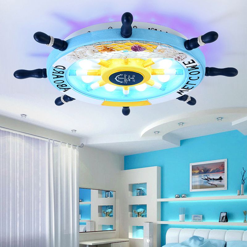 Arisha Modern Rudder Flush Mount Children Ceiling Light Bedroom