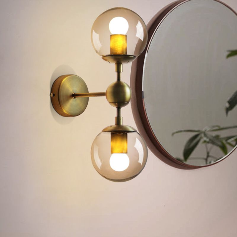 Valentina Globe Glass Vanity Wall Light Bedroom