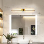Arisha Modern Linear &Acrylic Bedroom Wall Lamp Brass