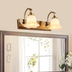 Ray Flower Mirror Front Vanity Wall Lamp, /Glass