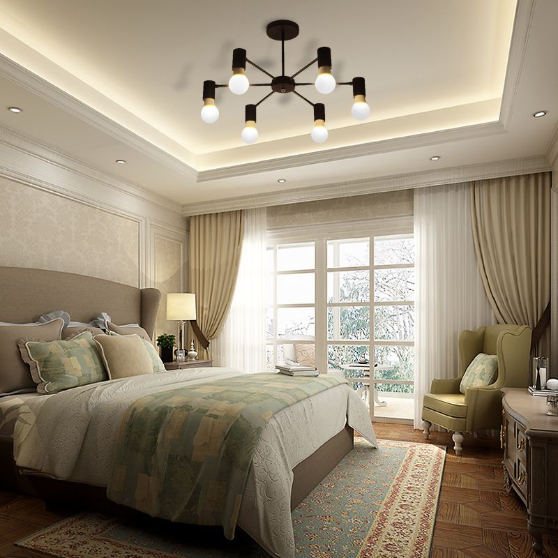 Valentina Industrial Semi Flush Mount Ceiling Light Living Room