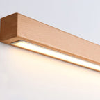 Muto Linear Mirror Wooden Front Vanity Wall Lamp Bedroom - image 13