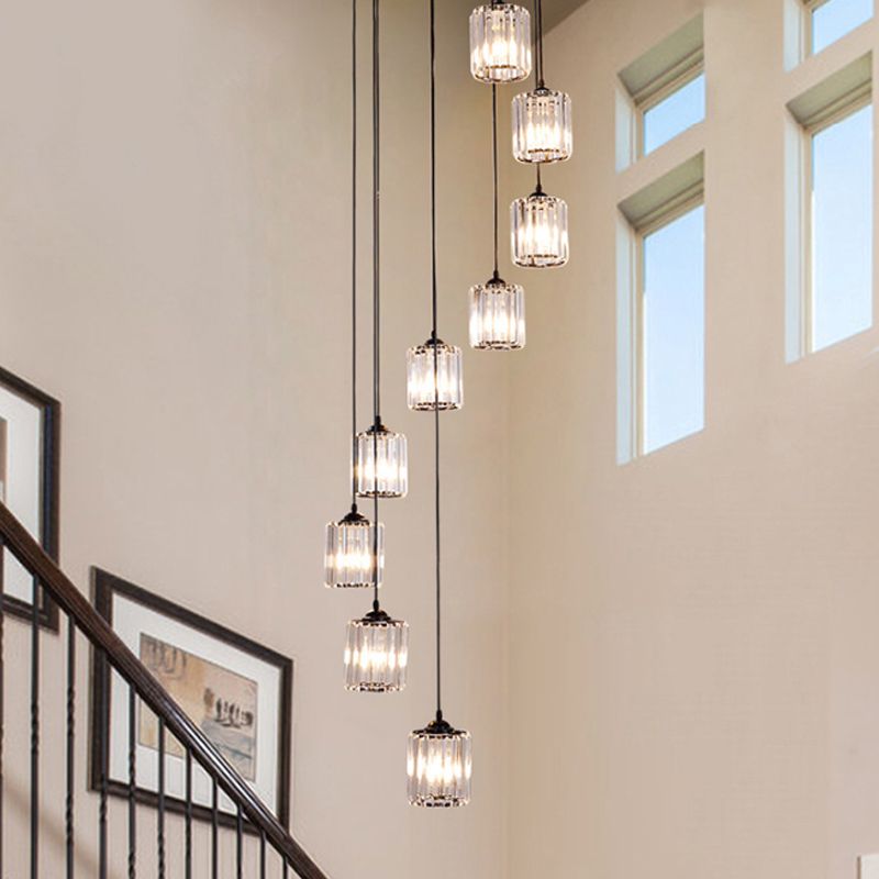 Kristy Modern Minimalist Glass Chandelier Living Room