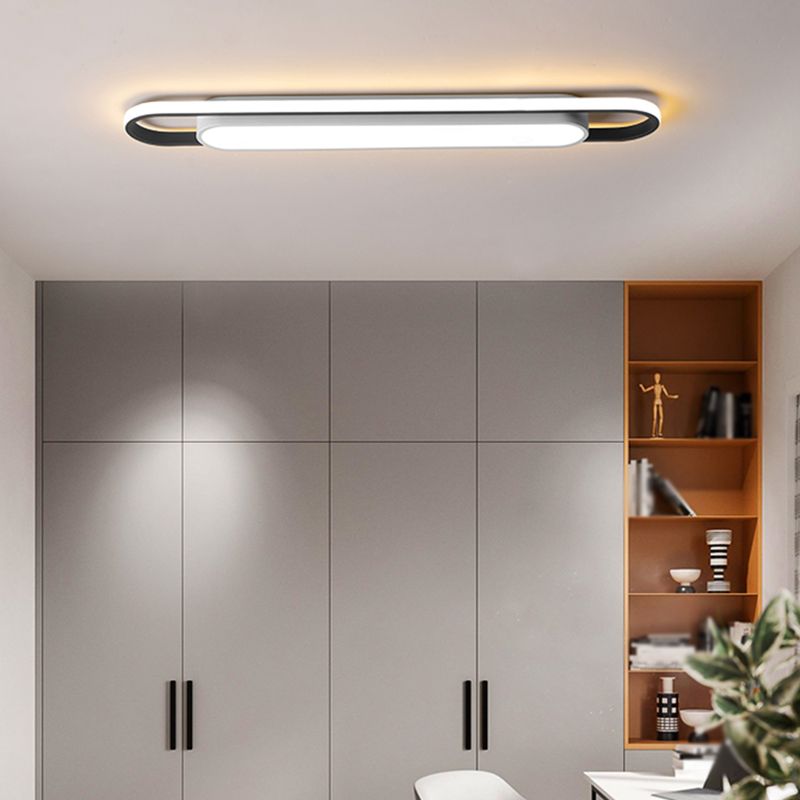 Arisha Minimalist Linear Flush Mount Ceiling Light