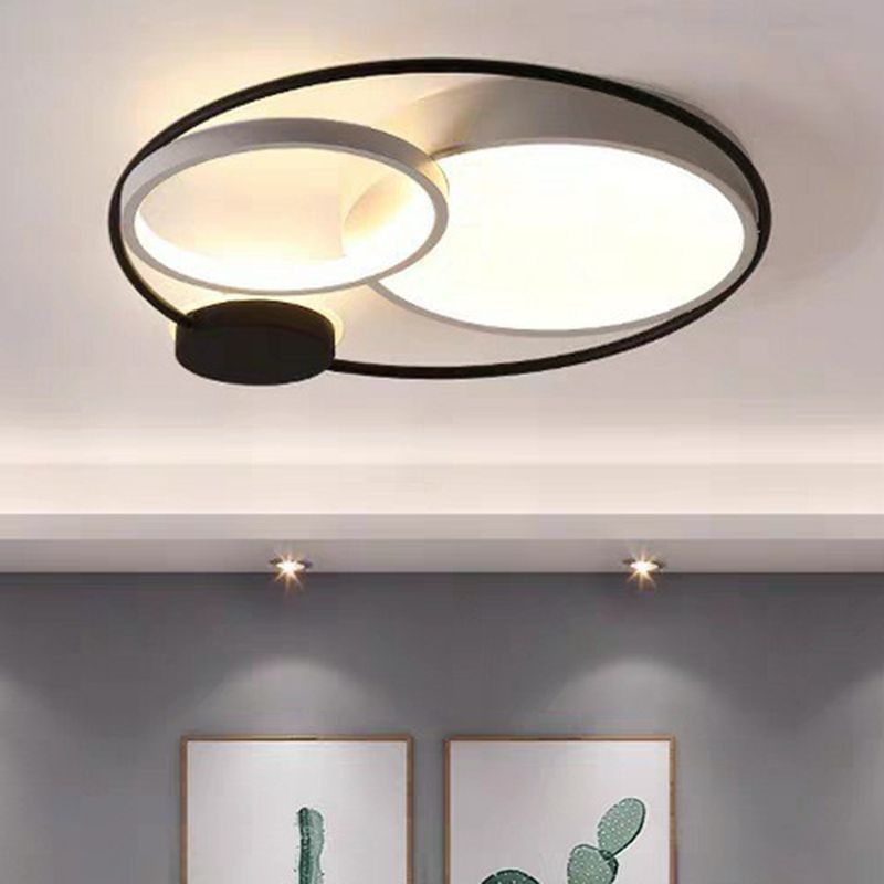 Arisha Modern Circular LED Flush Mount Ceiling Light