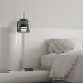 Valentina Minimalist Pendant Light Glass Smoke Gray - Letslighting