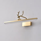 Arisha Vintage Antlers Mirror Front Vanity LED Wall Lamp