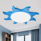 Arisha Modern Sun Round Flush Mount Ceiling Light Bedroom