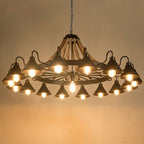 Epoch Vintage Industrial Rope Chandelier Living Room - image 9