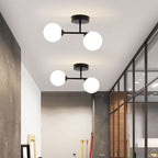 Valentina Semi-Flush Mount Ceiling Light, 2 Color, 12"