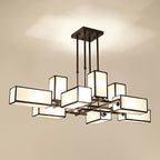 Arisha Pendant Light Square Retro Fabric Living Room
