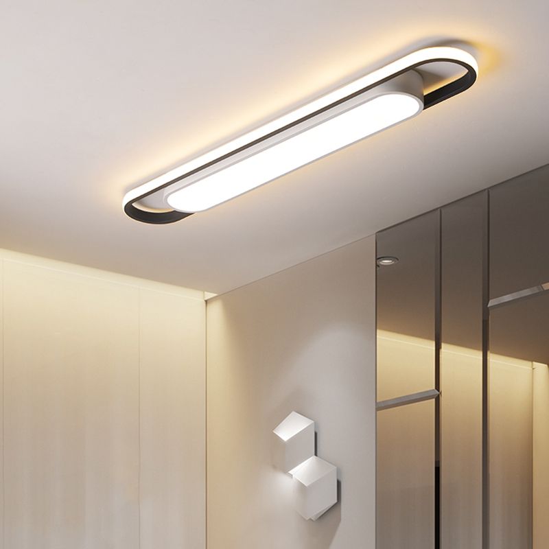 Arisha Minimalist Linear Flush Mount Ceiling Light