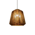 Rustic Lantern /Rope Pendant Light, Gray, Restaurant