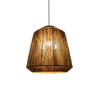 Rustic Lantern /Rope Pendant Light, Gray, Restaurant