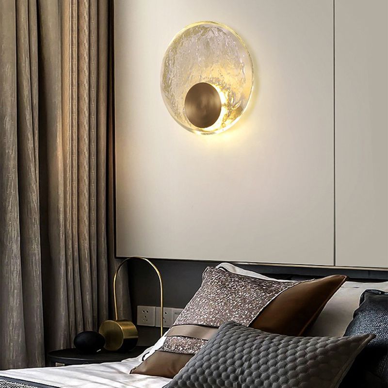 Kristy Art Deco Globe Crystal& Bedroom Wall Lamp