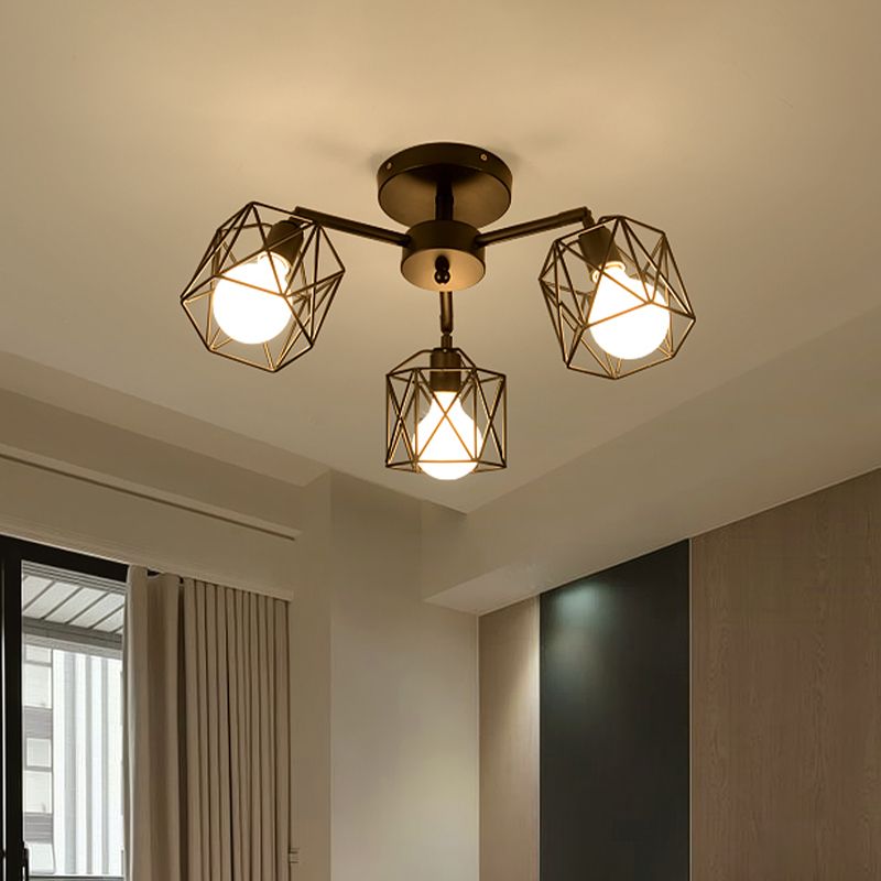 Arisha Semi-Flush Mount Ceiling Light