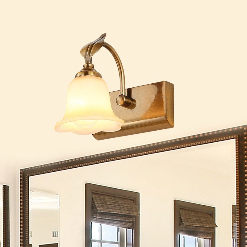 Ray Flower Mirror Front Vanity Wall Lamp, /Glass