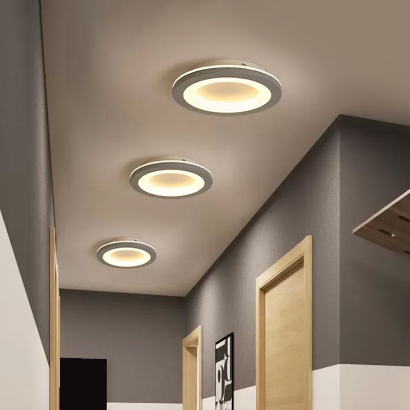 Arisha Modern Flower Flush Mount Ceiling Light Gray