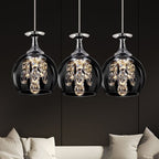 Kristy Modern Wine Glass/Crystal Pendant Light - image 8
