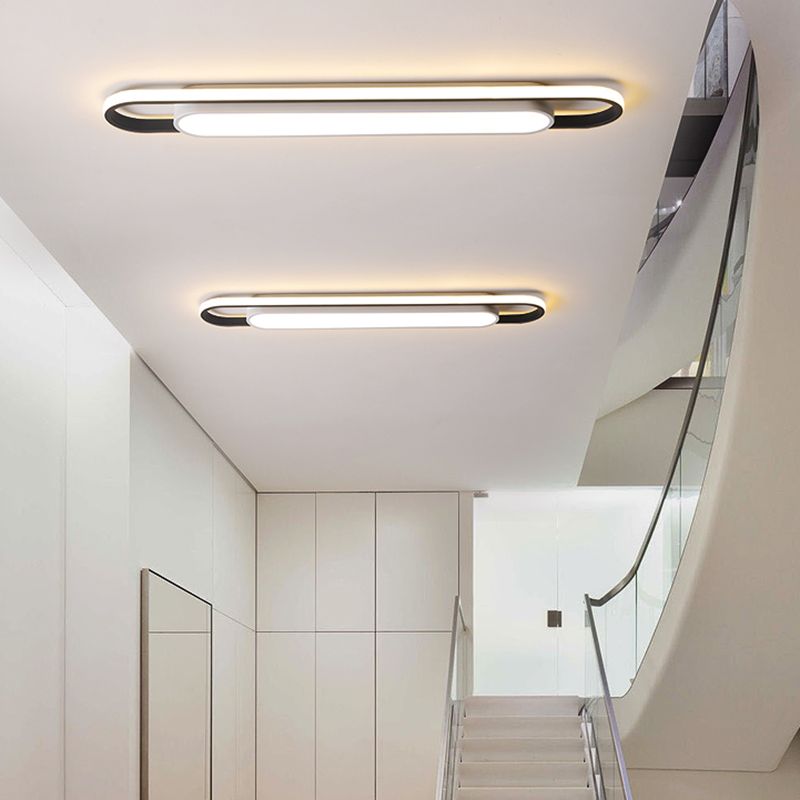Arisha Minimalist Linear Flush Mount Ceiling Light