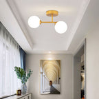 Valentina Semi-Flush Mount Ceiling Light, 2 Color, 12"