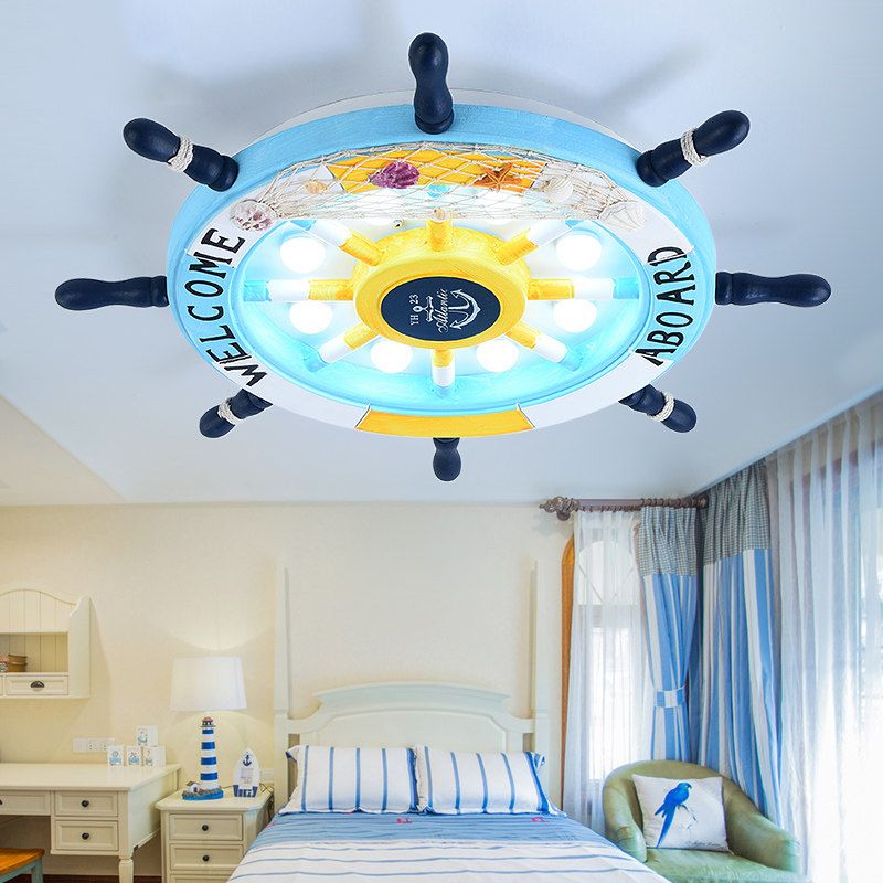 Arisha Modern Rudder Flush Mount Children Ceiling Light Bedroom
