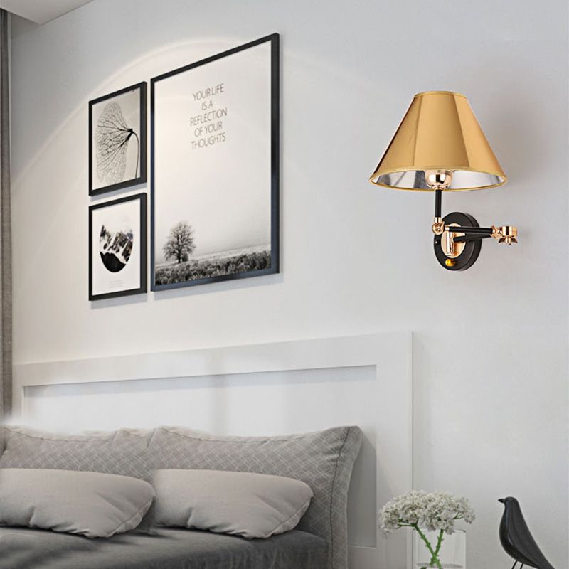 Arisha Cone Shaped Adjustable Wall Lamp Bedroom