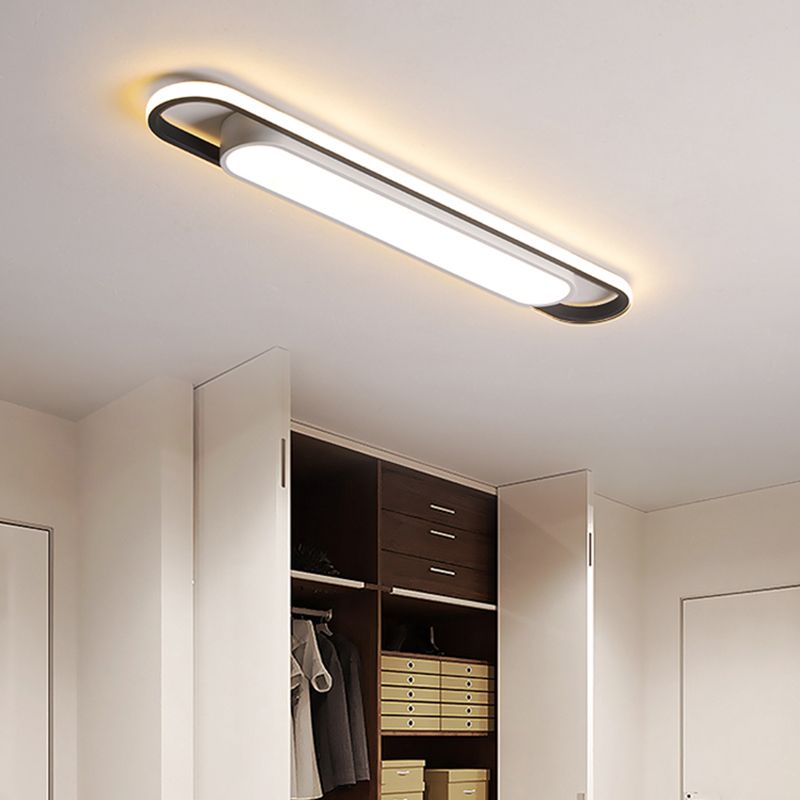 Arisha Minimalist Linear Flush Mount Ceiling Light
