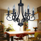 Silva Vintage Mental Candle Chandelier